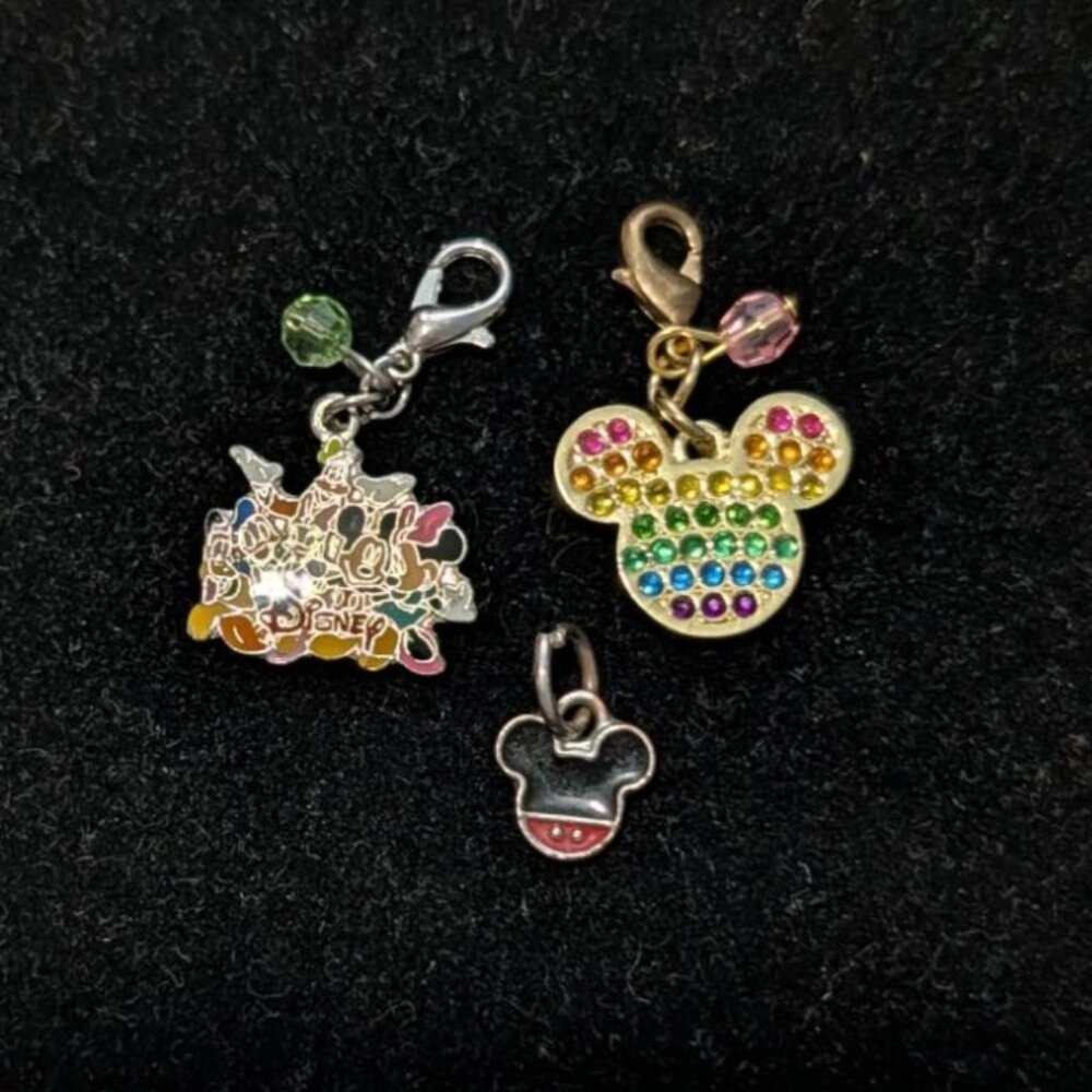 Disney Mickey Mouse & Friends Charms Set Crystals Enamel